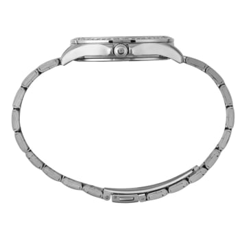  Relógio Mondaine Feminino Prateado Visor Texturizado com Cristais Á Prova d'água 32739L0MVNE2
