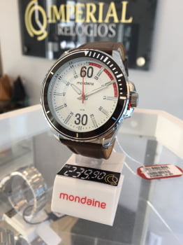 Relógio Mondaine Feminino Prata Quadrado 32358L0MVNE2