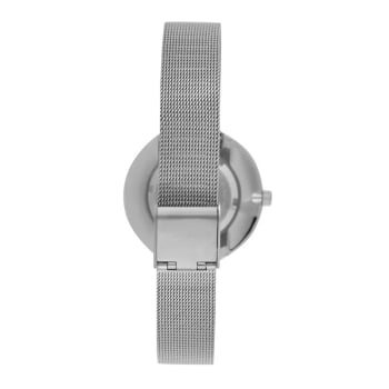 Relógio Mondaine Feminino Prateado Visor Prata Todo Numerado Pulseira Milanese Á Prova d´água 36004L0MVNE2