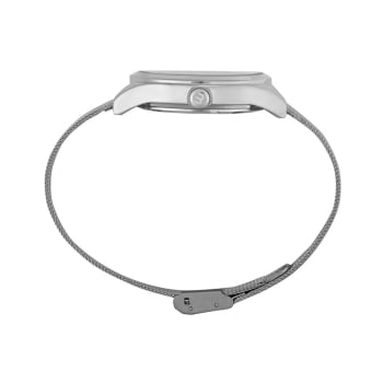 Relógio Mondaine Feminino Prateado Visor Todo Numerado com Pulseira Milanesa Á Prova d'água 99710L0MVNE3