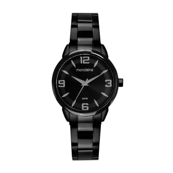 Relógio Mondaine Feminino Preto Á Prova d'água 99869LPMVPE3