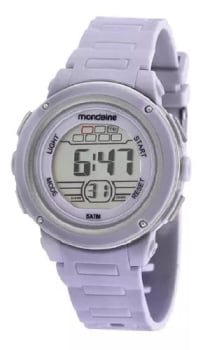 Relógio Mondaine Infantil Feminino Roxo Digital Esportivo em Poliuretano Á Prova d'água 85013L0MVNP2 