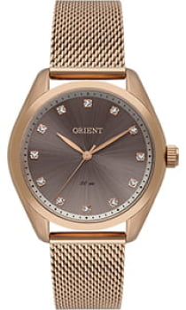 Relógio Orient Feminino Rose Visor Degrade Rose com Cristais Pulseira Milanesa Maquinário Japonês Aço Inoxidável Á Prova d'água FRSS0114 Relógio Orient Feminino Rose Visor Degrade Rose com Cristais Pulseira Milanesa Maquinário Japonês Aço Inoxidável Á Prova d'água FRSS0114