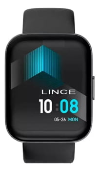 Relógio Smartwatch Lince Fit 3 Preto Esportivo Inteligente Pulseira de Silicone Á Prova d'água LSWUQPM005 PXPX