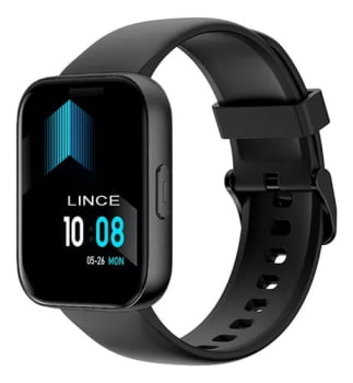 Relógio Smartwatch Lince Fit 3 Preto Esportivo Inteligente Pulseira de Silicone Á Prova d'água LSWUQPM005 PXPX