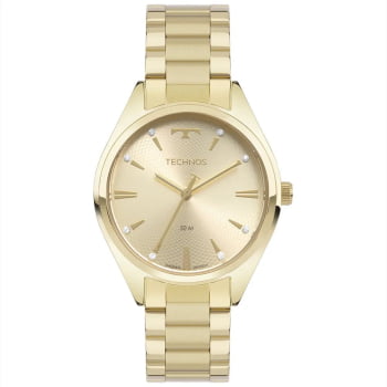 Relógio Technos Feminino Botique Dourado Com Maquinário Japonês á Prova D'água 2036MQS/1X