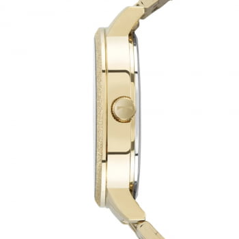 Relógio Technos Feminino Dourado Fashion Brilho Aço Inox 2035MTC/1X