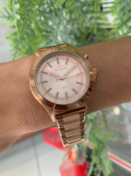 Relógio Technos Feminino Rosé Aço Inox com Luz Y121E3AD/1T