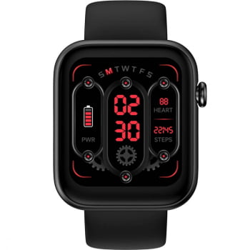 Relógio Smartwatch Lince Fit 2 Preto Esportivo inteligente troca pulseira a prova d'água LSWUQPM002 