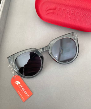 Óculos De Sol Ferrovia Feminino Acetato Translúcido Retrô Estilo Gatinho 642601