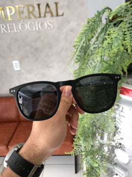 Óculos de Sol Masculino Preto Fosco Acetato Ferrovia 642426