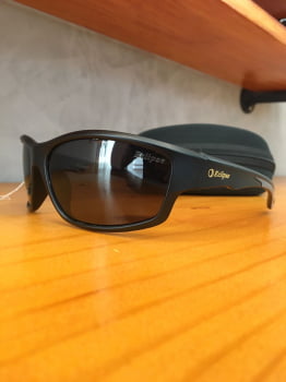 Óculos de Sol Masculino Lupa Acetato Preto Lente Preta Polarizado Eclipse 