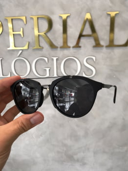 Óculos Feminino Preto Acetato Redondinho com Ponte To Be 7012527202