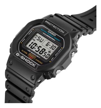 Relógio Casio G-Shock Masculino Preto Esportivo Digital em Poliuretano Á Prova d'água DW-5600UE-1DR
