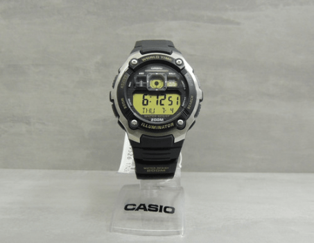 Relógio Casio World Time Masculino Esportivo Digital Prata Preto AE 2000W 9AVDF