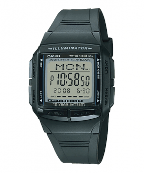 Relógio Casio Masculino Preto Digital Esportivo Memoria Telefônica Á Prova d'água DB-36-1AVDF-SC
