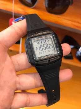 Relógio Casio Masculino Preto Digital Esportivo Memoria Telefônica Á Prova d'água DB-36-1AVDF-SC 2515