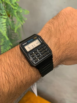 Relógio Casio Masculino Digital Calculadora Preto CA-53W-1Z