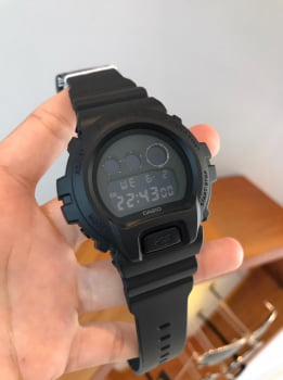 Relógio Casio G-Shock Masculino Preto Digital Esportivo em Poliuretano Á Prova d'água DW-6900BB 1DR