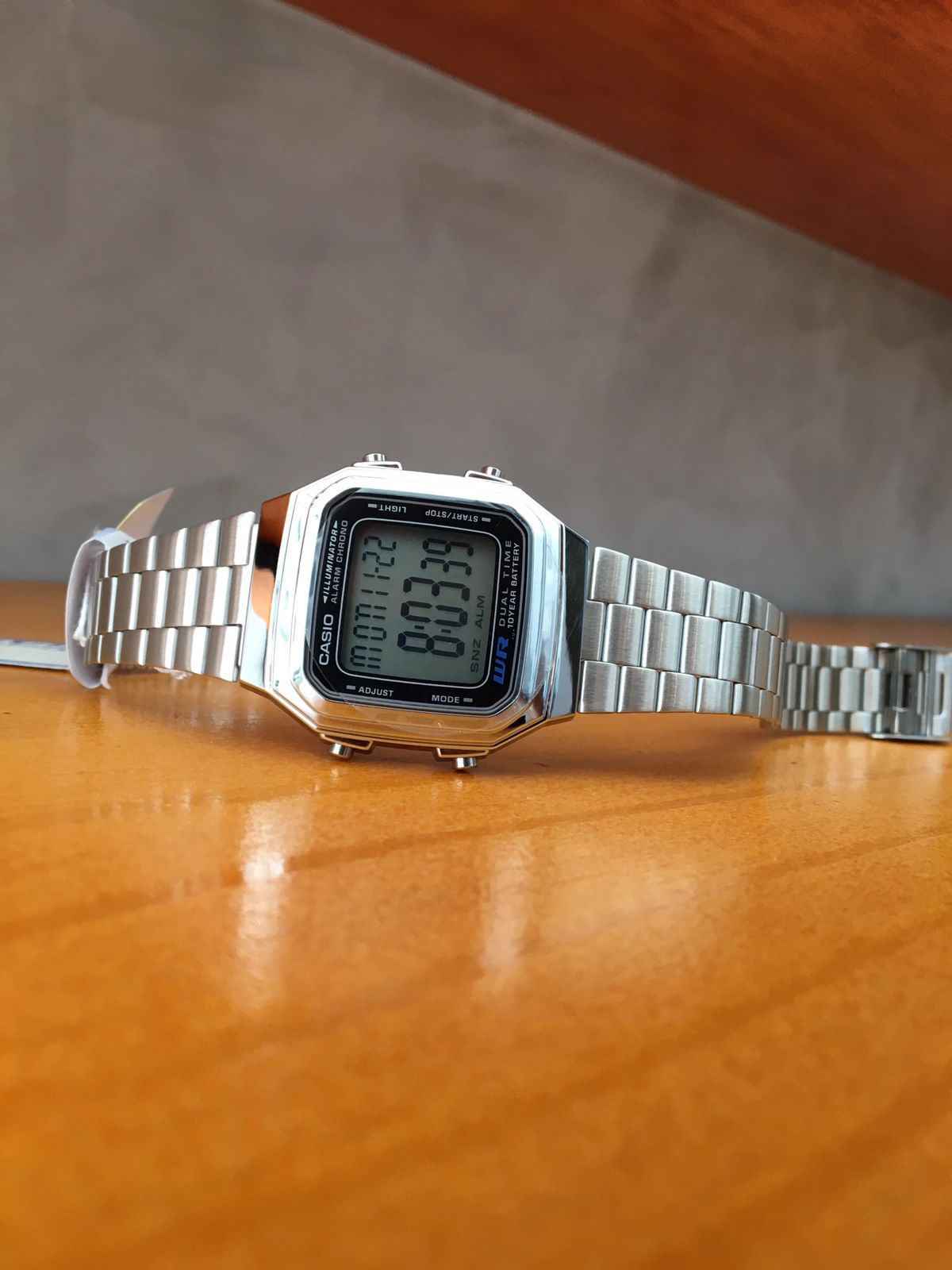 Relógio Casio Vintage Retro Prata A178WA