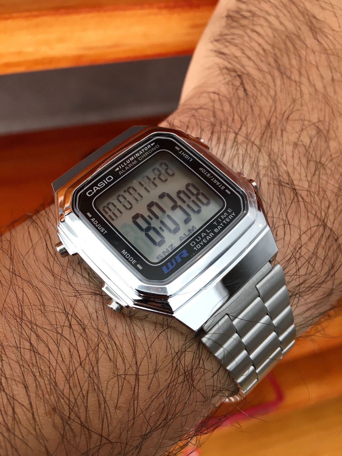 Relógio Casio Vintage Retro Prata A178WA