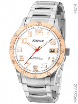 Relógio Magnum Dourado Analógico com Carteira Lebrave MA32229H Magnum