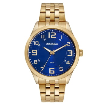 Relógio Mondaine Masculino Casual Dourado á Prova D'água 99421GPMVDE3
