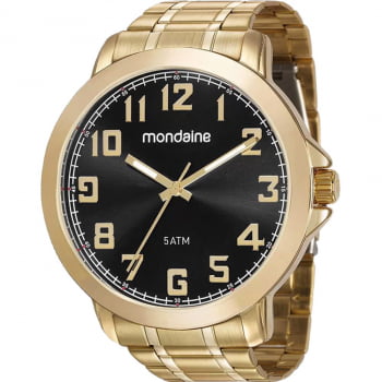 Relógio Mondaine Metal Masculino Dourado 99268GPMVDE1