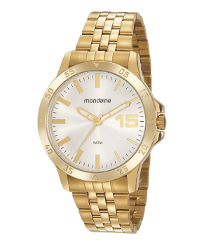 Relógio Mondaine Masculino Dourado 99533GPMVDE1