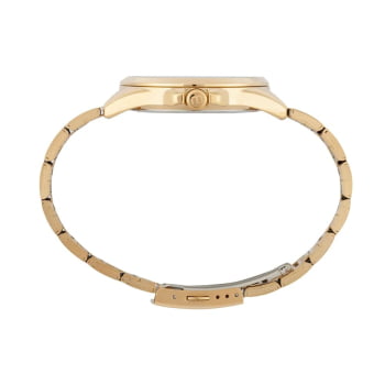 Relógio Mondaine Masculino Dourado Minimalista Visor Preto Á Prova d´água 83526GPMVDE1