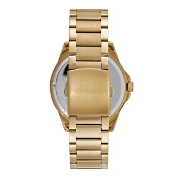 Relógio Mondaine Masculino Dourado Visor Preto Á Prova d'água 32605GPMVDE1