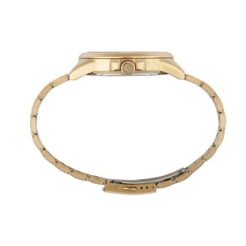 Relógio Mondaine Masculino Dourado Visor Preto com Calendário Á Prova d´água 83522GPMVDE1