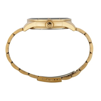 Relógio Mondaine Masculino Dourado Visor Verde Com Taquímetro Á Prova d´água 99834GPMVDE3