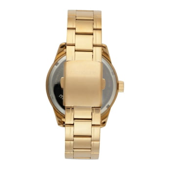 Relógio Mondaine Masculino Dourado Visor Verde Com Taquímetro Á Prova d´água 99834GPMVDE3