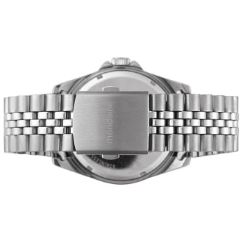 Relógio Mondaine Masculino Prateado Numeração Completa Mostrador Preto com Taquímetro Á Prova d'água 99836G0MVNE6