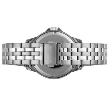 Relógio Mondaine Masculino Prateado Visor Azul Texturizado com Calendário Á Prova d'água 99808G0MVNE3