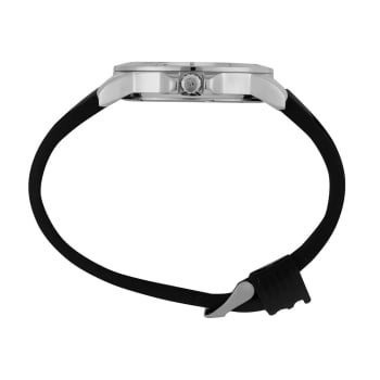 Relógio Mondaine Masculino Prateado Visor Cinza Taquímetro com Pulseira em Silicone Á Prova d'água 99786G0MVNI3