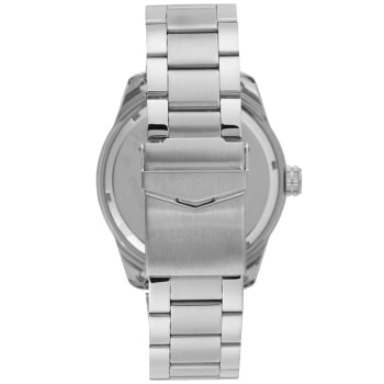 Relógio Mondaine Masculino Prateado Visor Texturizado Preto Calendário Taquímetro Á Prova d'água 99644G0MVNE2