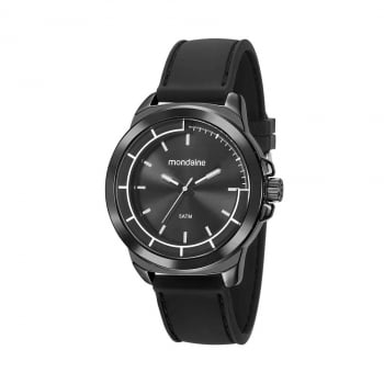 Relógio Mondaine Masculino Pulseira De Silicone Preto 99393GPMVPI2