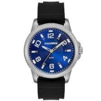Relógio Mondaine Masculino Silicone Prata á Prova D'água 83500G0MVNI2