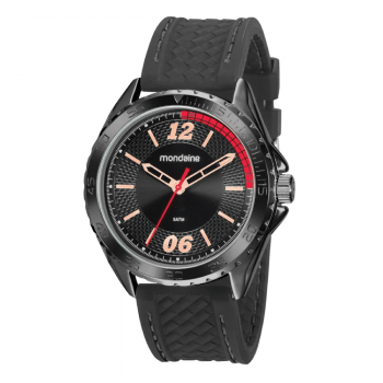 Relógio Mondaine Masculino Silicone Preto 32205GPMVPI2