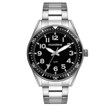 Relógio Mondaine Masculino Social Prata á Prova D'água 32548G0MVNE1