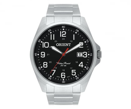 Relógio Orient Masculino Prata Aço Inox com Calendário MBSS1171