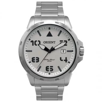 Relógio Orient Masculino Prata com Calendário Aço Inox MBSS1195A