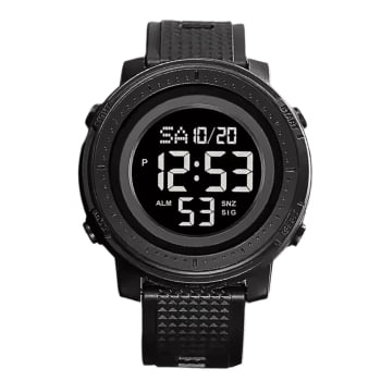 Relógio Skmei Masculino Preto Esportivo Digital em Poliuretano Á Prova d'água 2215