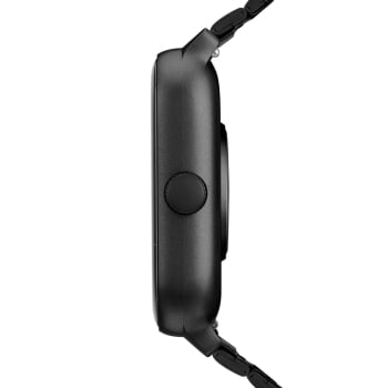 Relógio Smartwatch Technos Connect Max Pro Digital Preto Quadrado Troca de Pulseira Inteligente Aço Inoxidável á Prova D'água TMAXPAA/9P