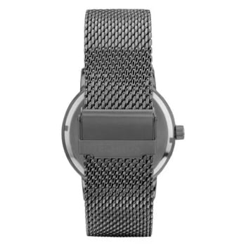 Relógio Technos Golf Grafite Masculino com Calendário Pulseira Milanesa Maquinário Japonês Aço Inoxidável á Prova D'água 2115UBL/1F