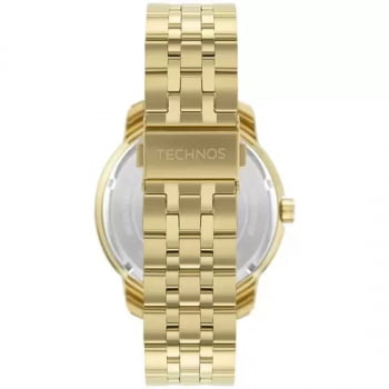 Relógio Technos Masculino Dourado Aço Inox 2117LDJ/1P