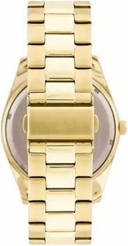 Relógio Technos Riviera Masculino Dourado com Calendário Maquinário Japonês Aço Inoxidável Á Prova d'água 2415CHTDY/4X