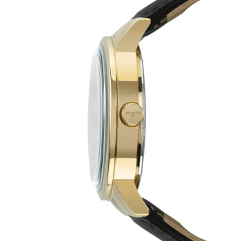 Relógio Technos Masculino Golf Dourado com Calendário Pulseira de Couro á Prova d'água 2115MXY/1P